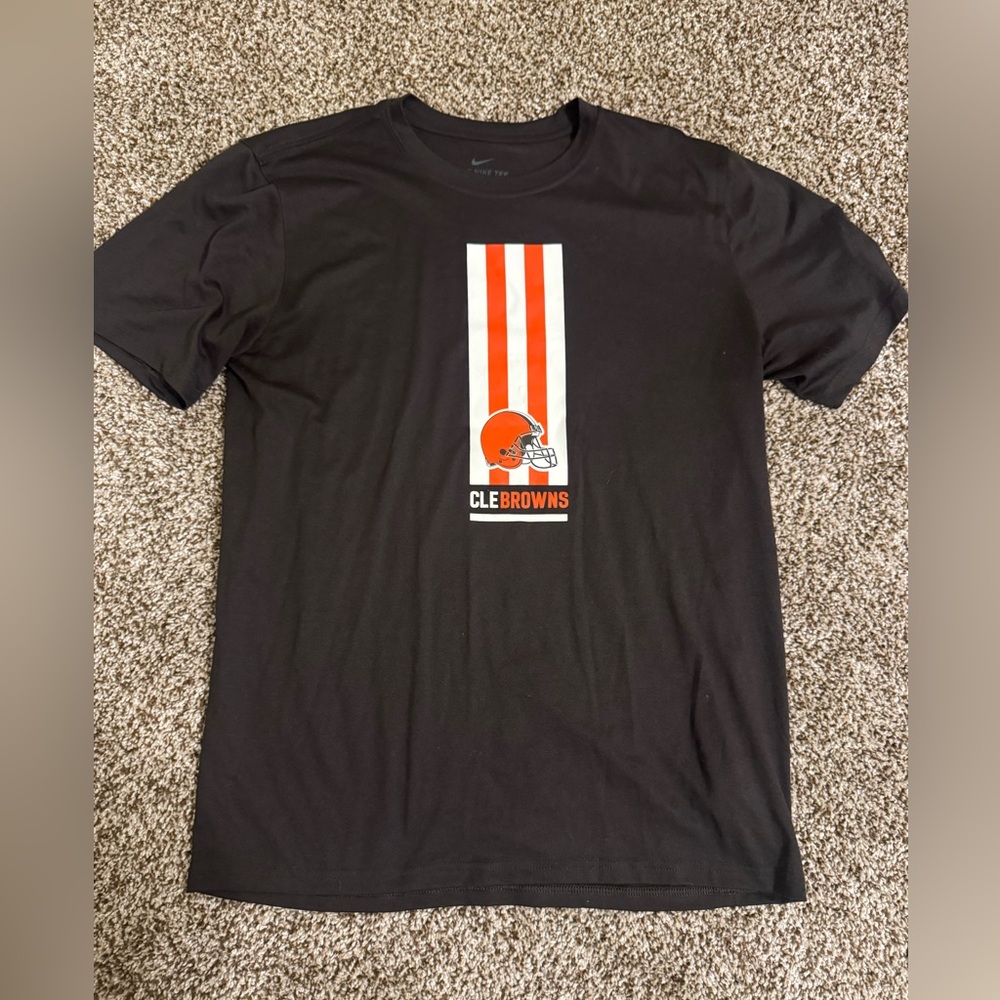 Nike Black and Orange Cleveland Browns Tee